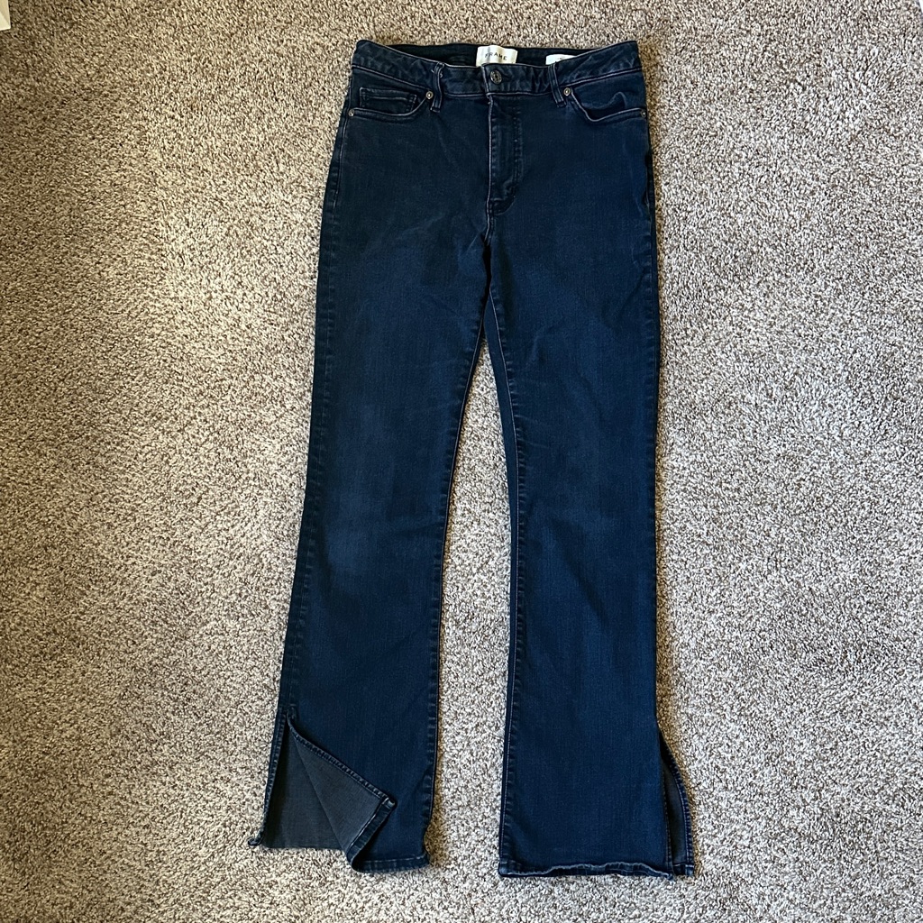 Frame Denim High Rise Dark Indigo Jeans Frame Denim High Rise Dark Indigo Jeans